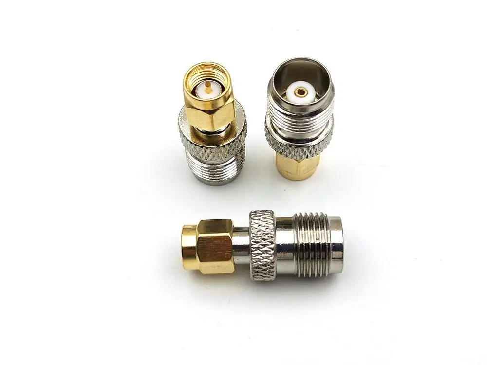 

50pcs copper RP-TNC Female Plug to RP-SMA Male Jack Center RF Coaxial connector