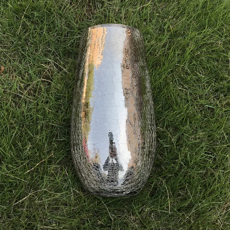 Стеклянная ваза гальваническое покрытие Золотая стеклянные вазы для цветов