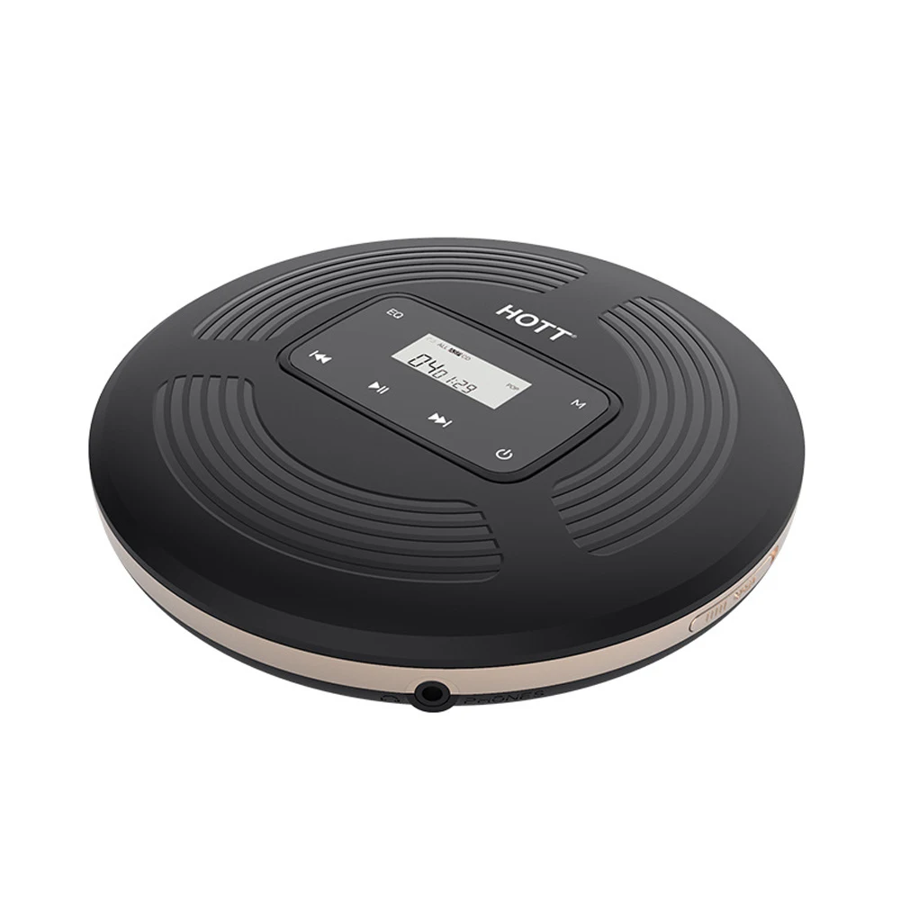 

HOTT CD903 Portable CD Player Touch with Backlit Display HiFi Stereo Music Player Shockproof Surround Sound FM Radio Home