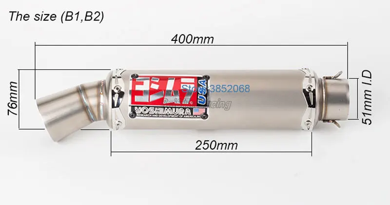Мотоцикл Yoshimura выхлоп универсальный из нержавеющей стали мотоцикл глушитель Escape