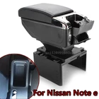 Подлокотник для Nissan Note e-Power, центральный контейнер для хранения, аксессуары с интерфейсом USB