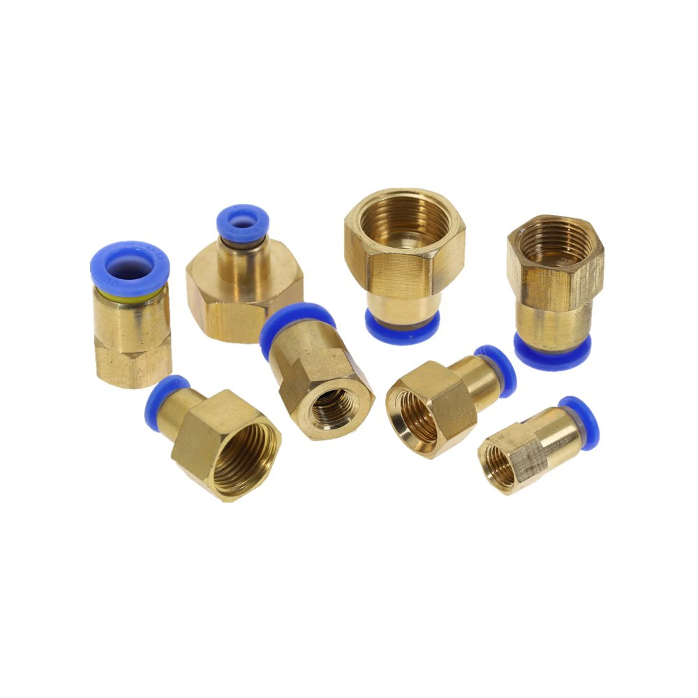 

PCF 4MM 6MM 8MM 10MM 12MM Hose OD to 1/8'' 1/4'' 3/8'' 1/2'' BSP Female threaded Push In Fitting Pneumatic Air Hose Connector