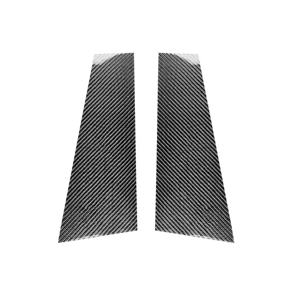 

50% Hot Sell 2Pcs Self-adhesive Carbon Fiber Car Window Moulding B Pillar Cover Trim for Mercedes-Benz CLA W117