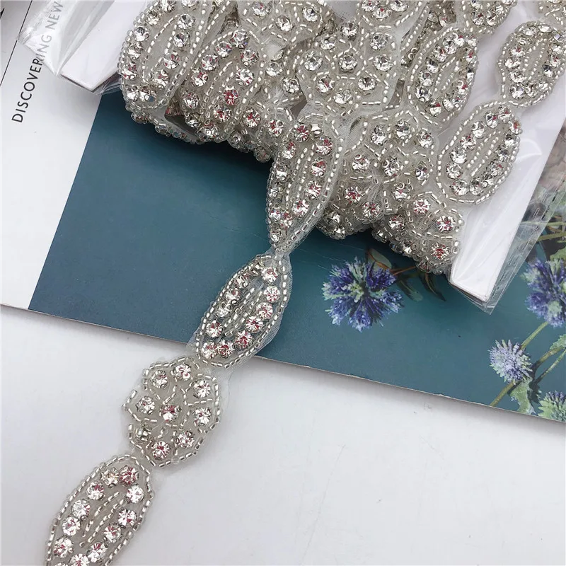 5 ярдов стеклянная лента стразы с горячей фиксацией аппликации для украшения