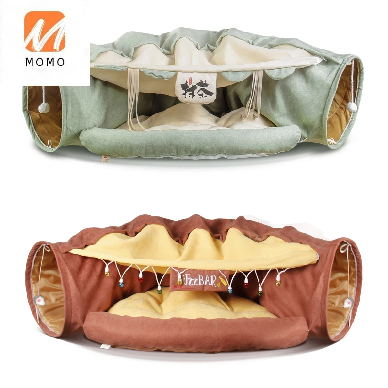 Cama de t&uacute;nel para mascotas, juguete interactivo, venta directa de f&aacute;brica, venta al por mayor-2