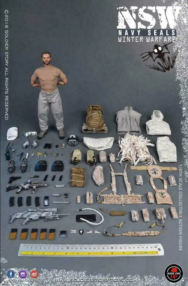 

SoliderStory 1/6 SS109 US Navy SEAL Special Soldier Marksman 12" Action Figure Model In Stock