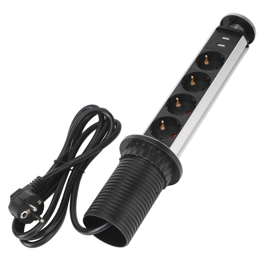 Скрытые Настольные розетки кухонный стол выдвижная электрическая розетка