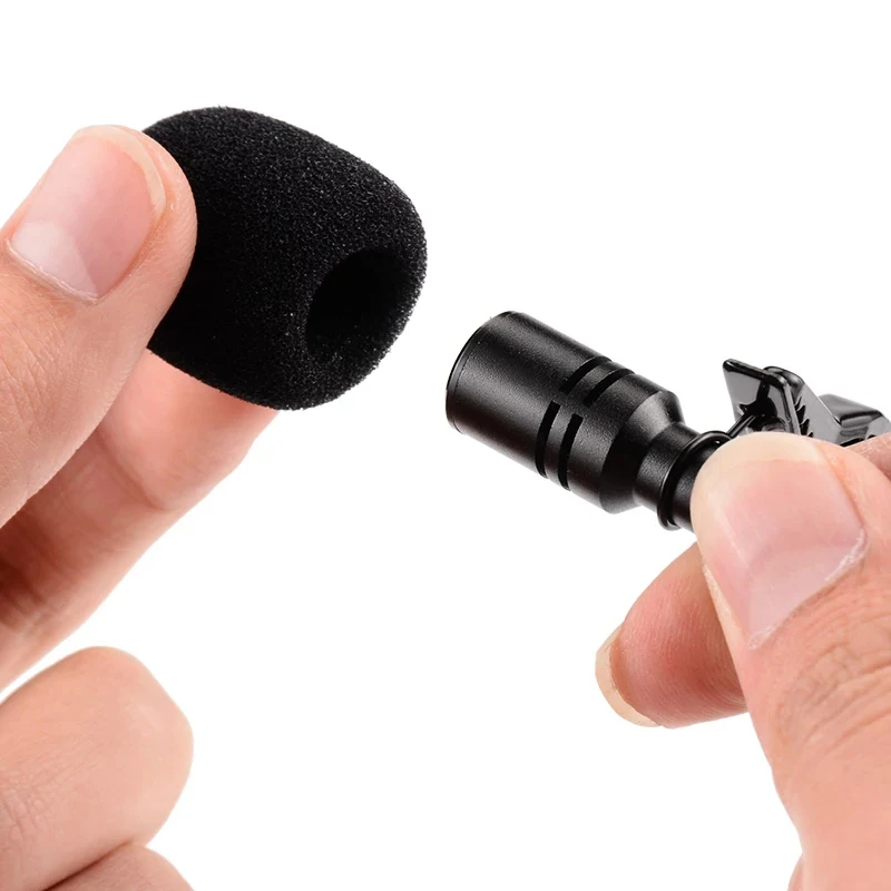 Lavalier USB Mini Microphone For PC laptop 3.5mm Condenser Meeting Mic Stereo Sound Quality 1.5m Clip-on Professional Micro | Электроника