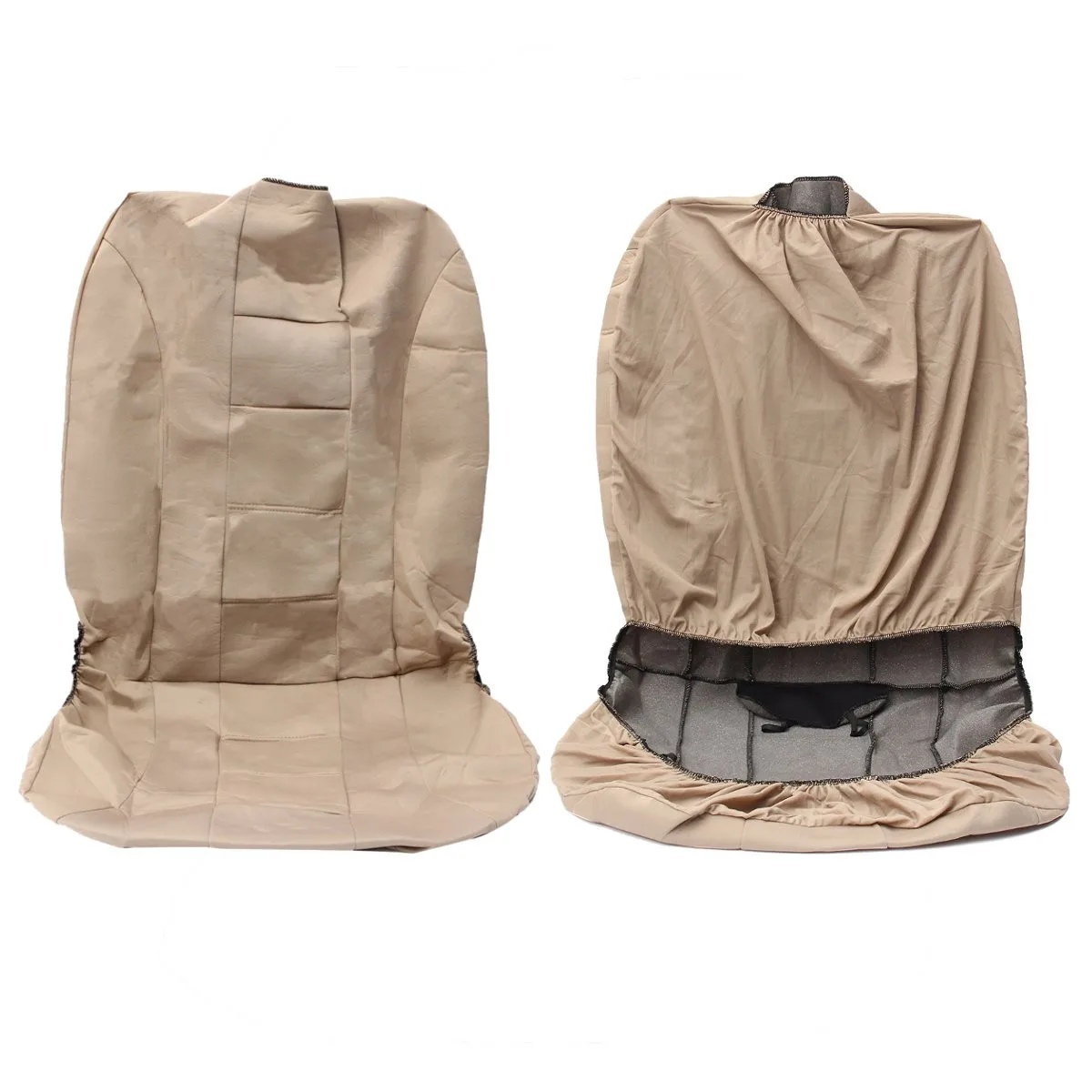 Универсальные бежевые чехлы для автомобильных сидений Защитные подушки полный