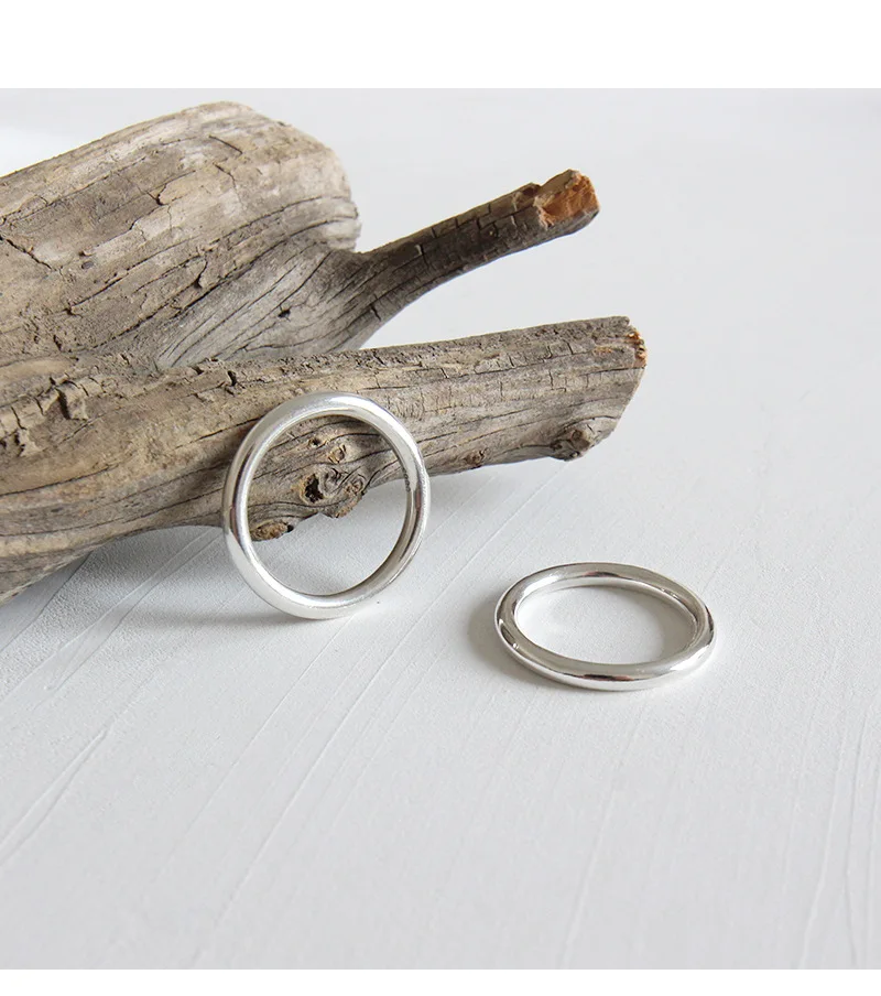 Стерлинговое Серебро 990 пробы кольца для женщин аксессуары anello donna, минимализм круг Женское Обручальное кольцо бижутерия
