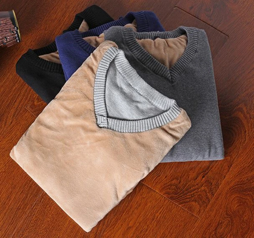 Брендовая одежда пуловер свитер для мужчин осень v-образный вырез тонкий жилет