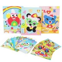 20pcs 3d eva foam stickers for children puzzle game diy cartoon animal learning education toys for toddlers kids art craft kits