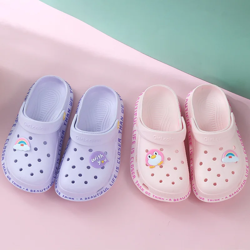 Сандалии женские с перфорацией босоножки желтого цвета Кроксы повседневная