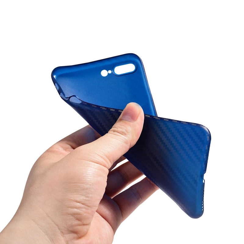 Роскошный Ультратонкий Мягкий чехол из углеродного волокна для телефона iPhone X XR XS