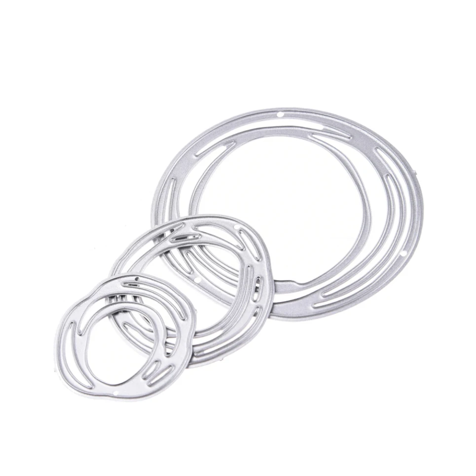 Круглое ремесло металлические Вырубные штампы форма круглый узор кольцо рамка