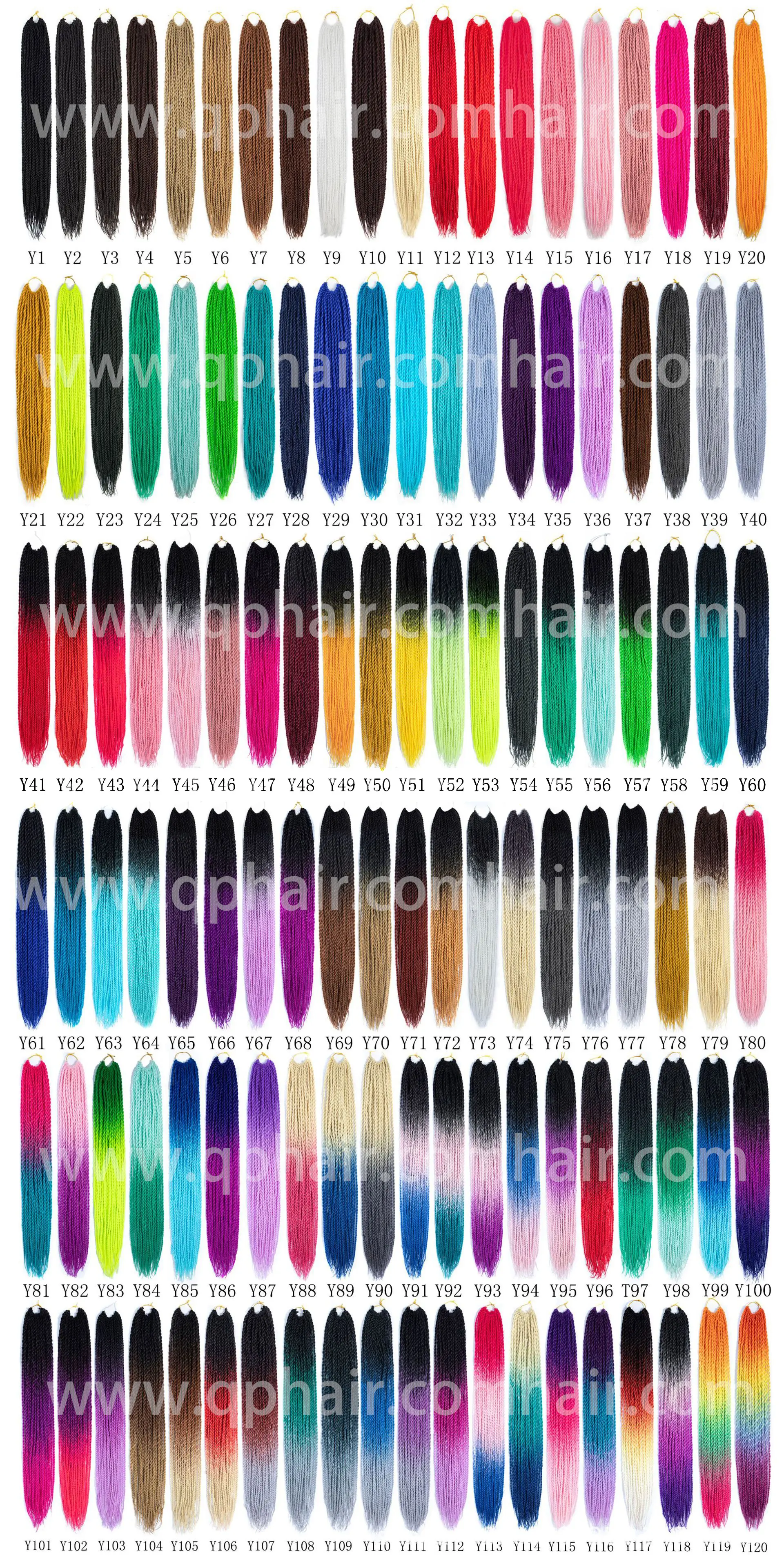 Qphair Ombre Сенегальские вьющиеся волосы крючком косы 24 дюйма 30 корней/упаковка синтетические плетеные волосы для женщин черные кроличьи волосы