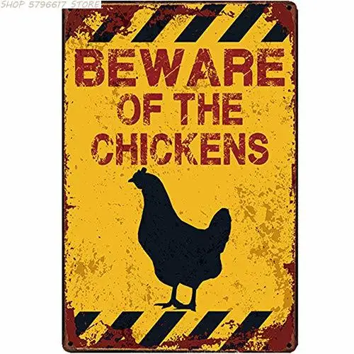 

Original Retro Design Fresh Farm Eggs Tin Metal Sign Wall Decoration | Thick Tinplate Print Poster Wall Art for Farm/Kitchen