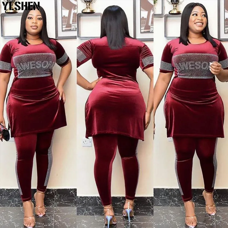 

Бархатный комплект из 2 предметов; Женская одежда в африканском стиле; Сезон осень-зима; Коллекция 2021 года; Одежда в африканском стиле; Больш...