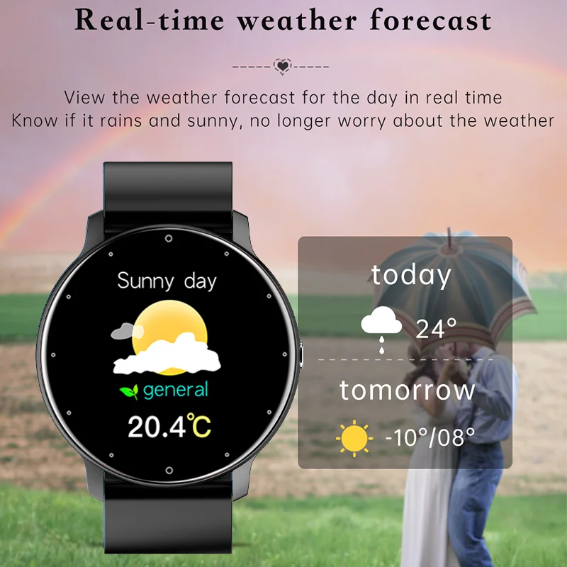 

2021 Fashion Smart Watch Men Full Touch Screen Sport Fitness Watch IP67 Waterproof Women's Smartwatch For Huawei Xiaomi Phone