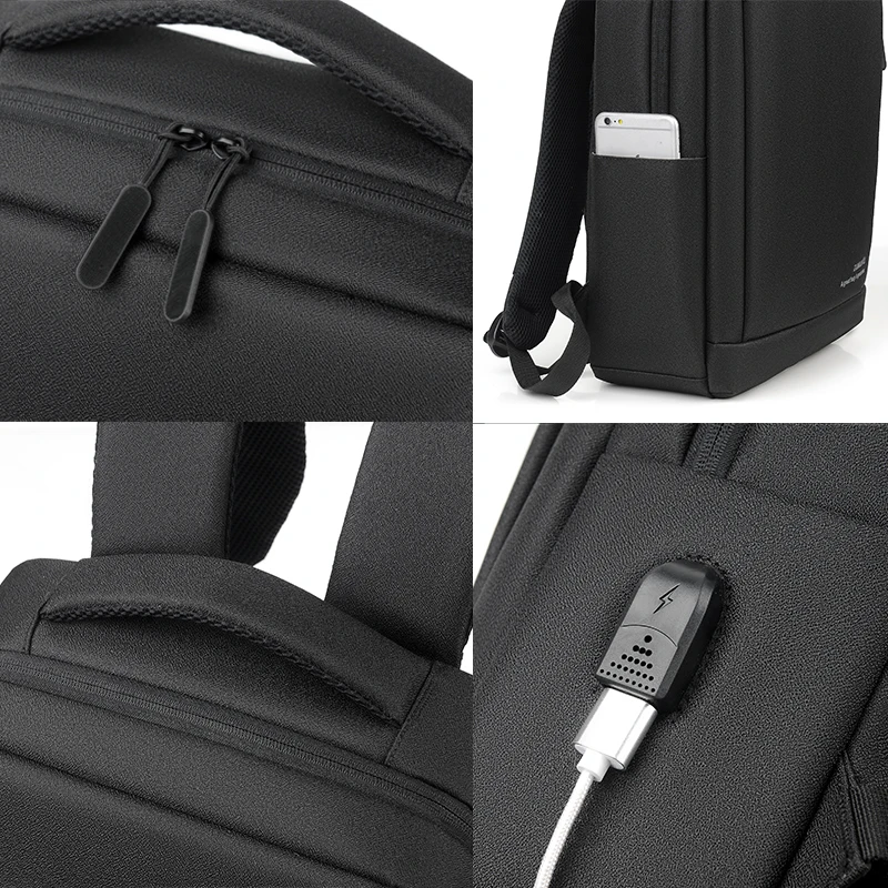 

Laptop Bag Backpack 15.6 Inch with USB Charging Port Backbag Travel Daypacks Male Backpack Mochila Business Back Pack Women Men
