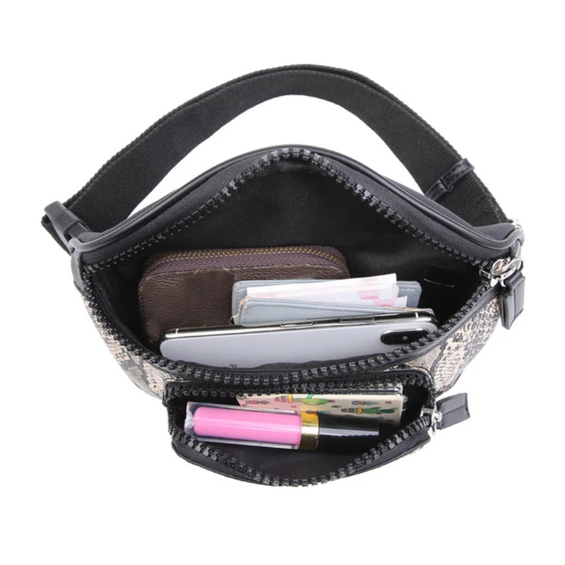 Новинка 2019 мини-сумка с карманами сумка для покупок со змеями работы на талии