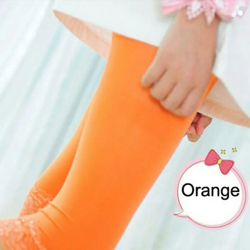 Orange Детские эластичные штаны для девочек; Разноцветные эластичные штаны с рюшами; Вельветовая Одежда для девочек; От 5 до 10 лет Одежда для девочек - Цвет: Orange