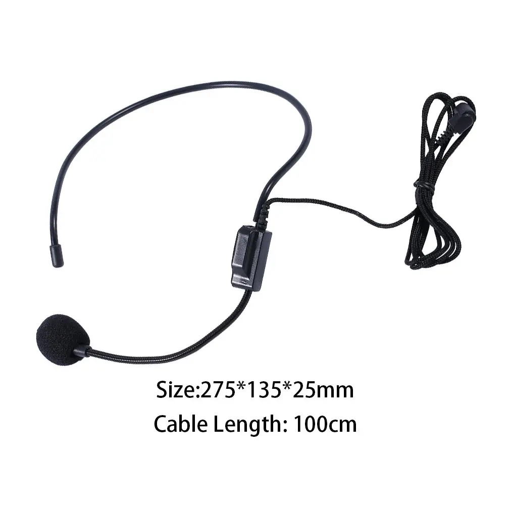 

Professional First Vocal Wired Headset Microphone microfono For Voice Amplifier Speaker with 3.5mm Jack dropshipping