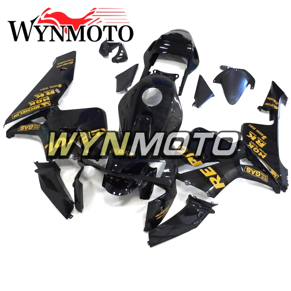 

Black Fairings with Yellow Decals For Honda CBR600RR F5 2003 2004 cbr600rr 03 04 f5 ABS Injection Motorbike Body Kits