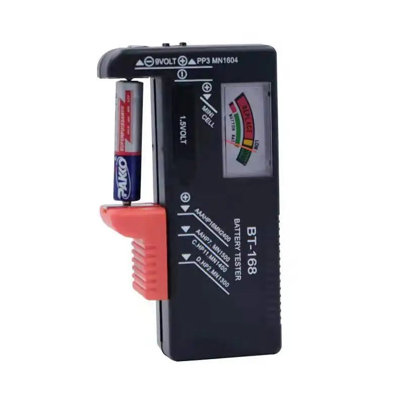 

Pointer Type BT-168 Battery Capacity Tester Battery Tester Battery Tester for AA/AAA/C/D/9V/1.5V with Color Code Meter Indicator