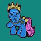 Корона значки собирать красивая девушка эмалевая брошь для мужчин и женщин, модное ювелирное изделие, подарки украшают рюкзак шапку, ворот, на шпильке, металлические значки