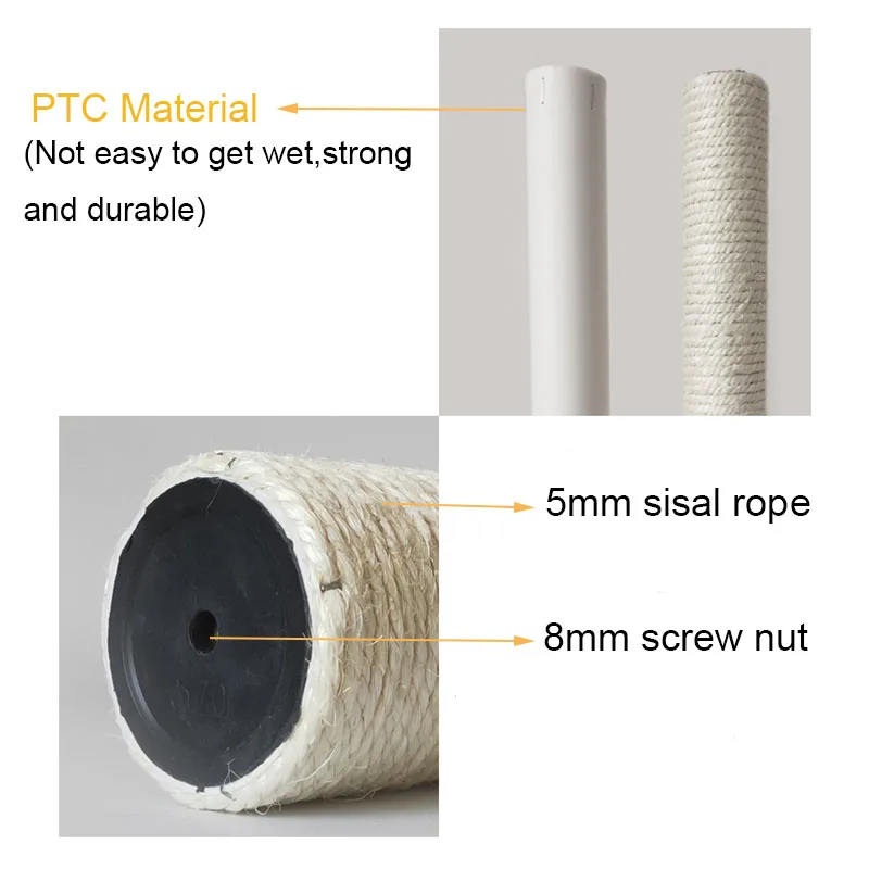 ПВХ Когтеточка для кошек кошачьего дерева сделай сам рамка скалолазания сменная