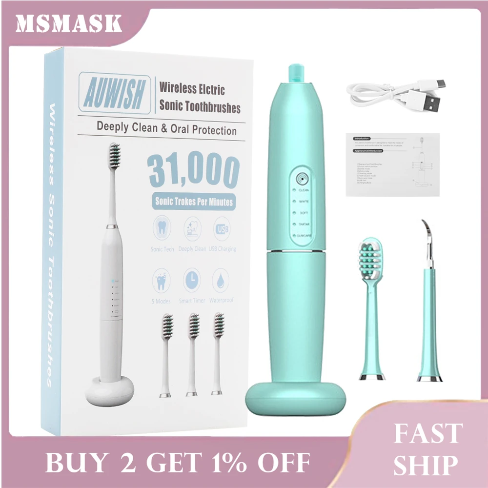 

Electric Sonic Dental Scaler Portable Tartar Tool Tooth Calculus Remover Tooth Stains Dentist Oral Hygiene Whiten Teeth Cleaner