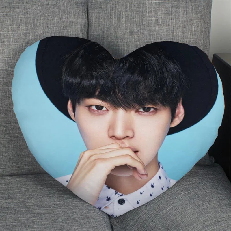 

Новое поступление, наволочка KPOP Cha EunWoo, Обложка в форме сердца, искусственная Обложка, подарок, свадебный Декор, 41x36 см, 47x42 см 0222