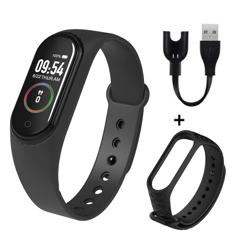 E M4 браслет Smartband Спортивный Браслет Smartwatch монитор сердечного ритма фитнес трекер активности кровяное давление Bluetooth - Цвет: E