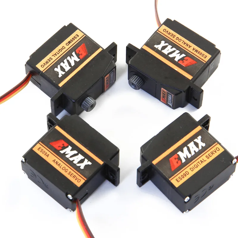 Серводвигатель EMAX ES09A ES09D ES09MA ES09MD с двумя подшипниками для вертолетов Trex 450 RC 4 шт. |