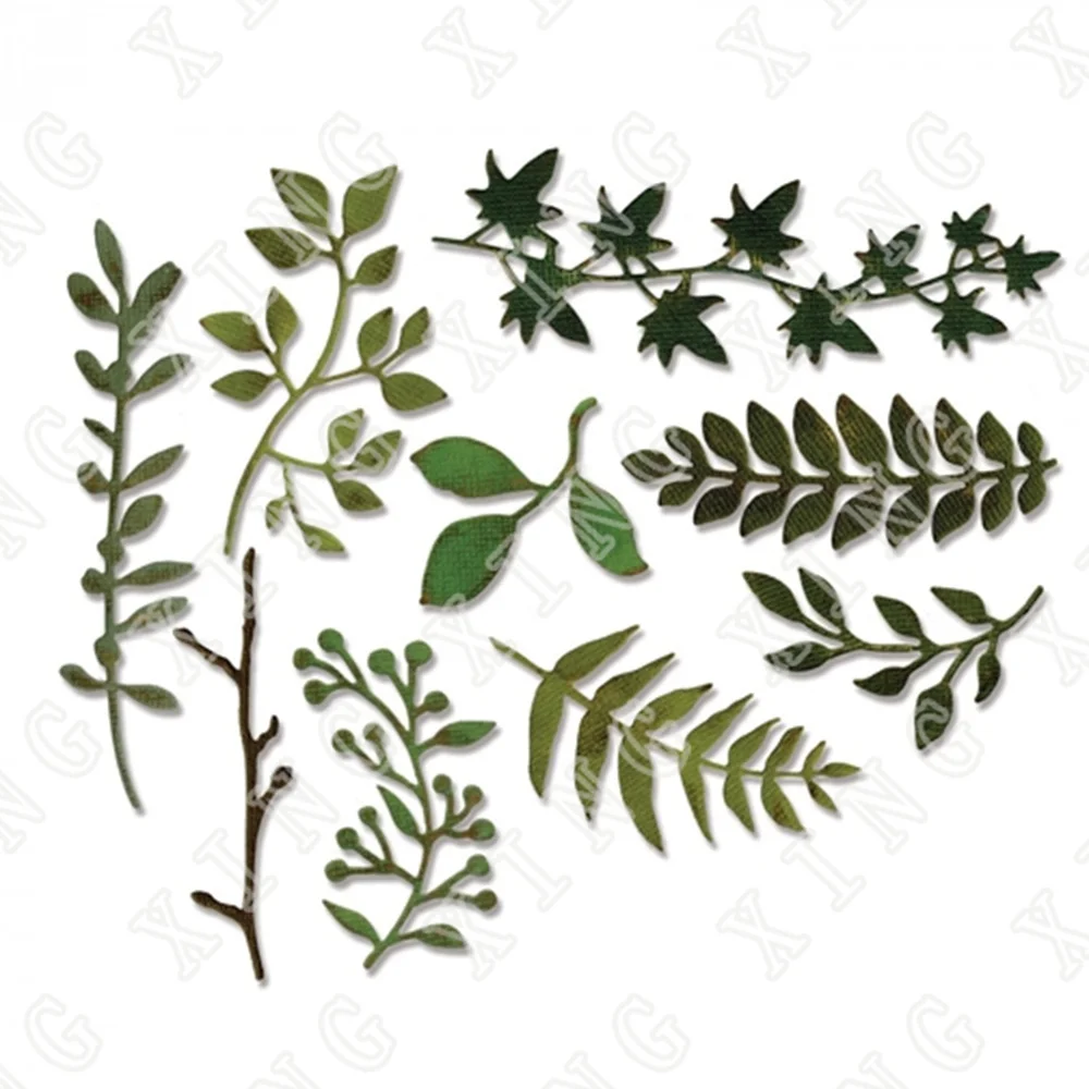 

Arrival Newest Decoration Stencils Garden Greens Metal Cutting Dies Diy Scrapbook Diary Greeting Card Crafts Embossing Template