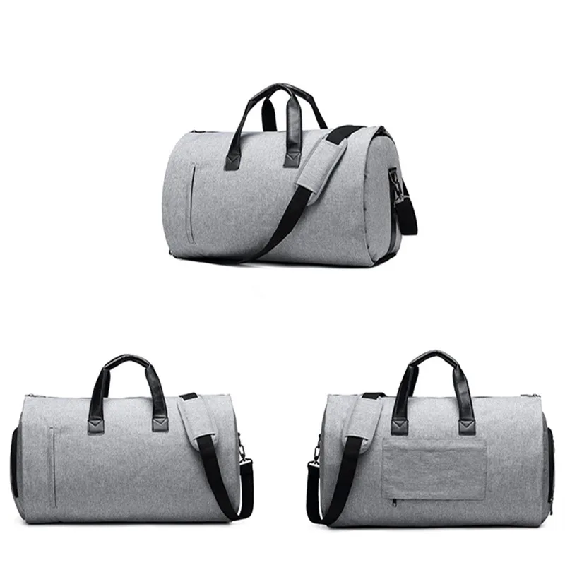 

Large Capacity Men Travel Bag Waterproof Duffle Bag Short Trip Suit Storage Hand Luggage Bags With Shoe Pouch Oxford Travel Bag