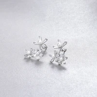 creative pearl earrings accessories s925 silver earrings womens diamond studded zircon fashion silver jewelry