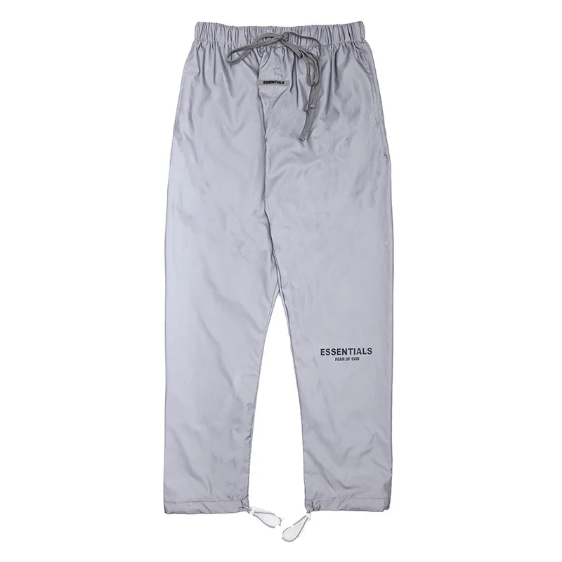 

Fgss men | 2020 autumn and winter new fashion brand fog laser reflective tethered sports casual pants for men and women