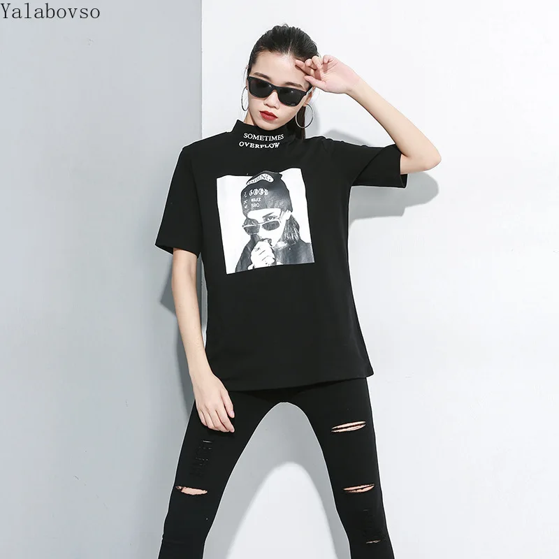 Водолазка обычный тренд футболки для женщин джемпер женский из смеси хлопка топы