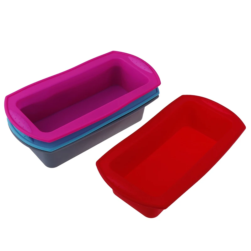 Rectangle Silicone Cake Mold DIY Bakeware Fondant Muffin Chocolate Moulds Dish Cupcake Molds Tools | Дом и сад