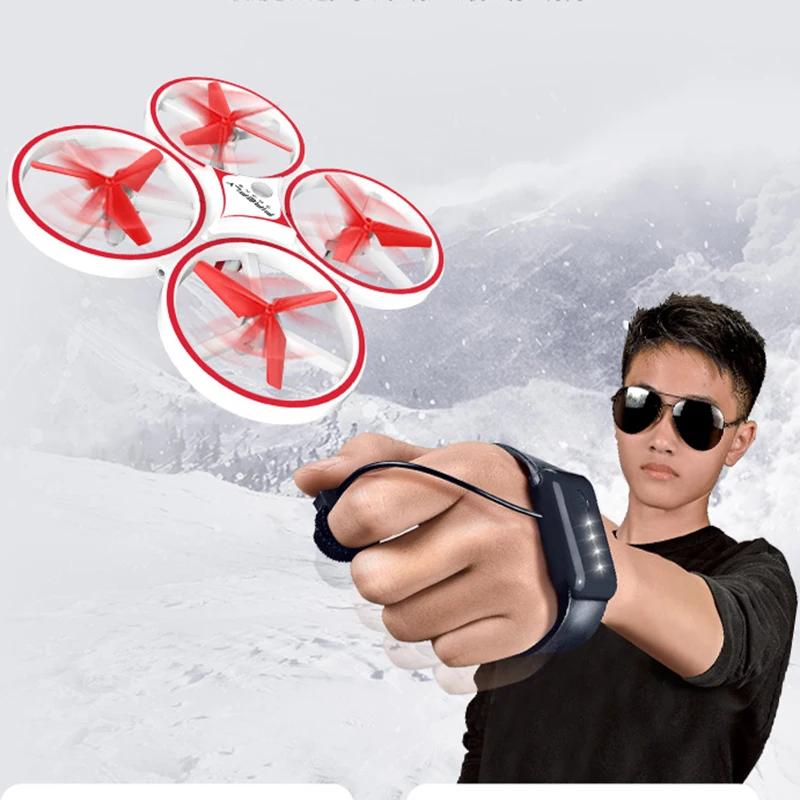 

UFO Watch Flying Saucer Gesture Sensing Aircraft Children's Toy Suspended Four-axis Intelligent Remote Control Drone