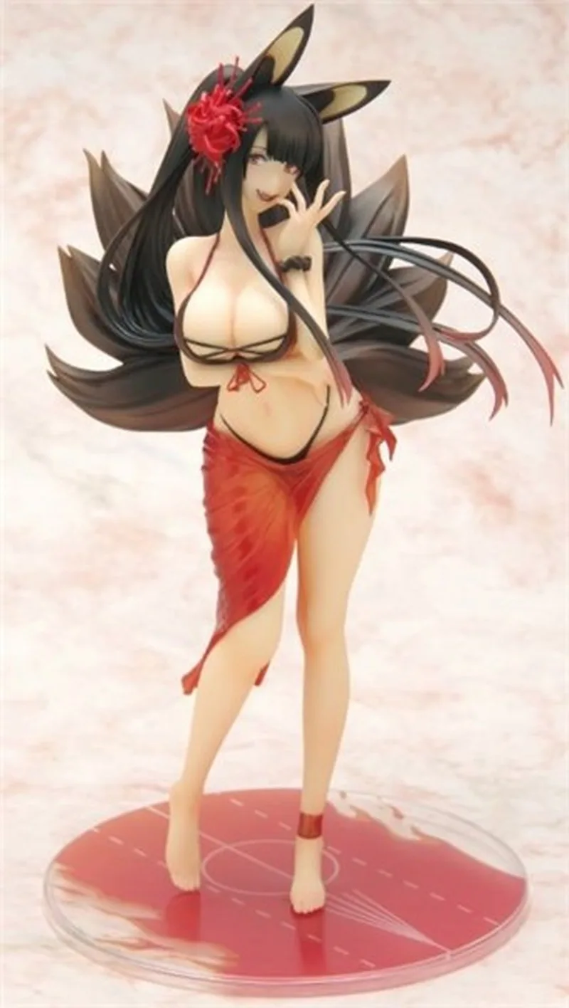 

26cm Anime Azur Lane Sexy Akagi Swimsuit Ver. Sexy Girls Action Figure Toys Beautiful Young Bikini Girl Model Figure Toys