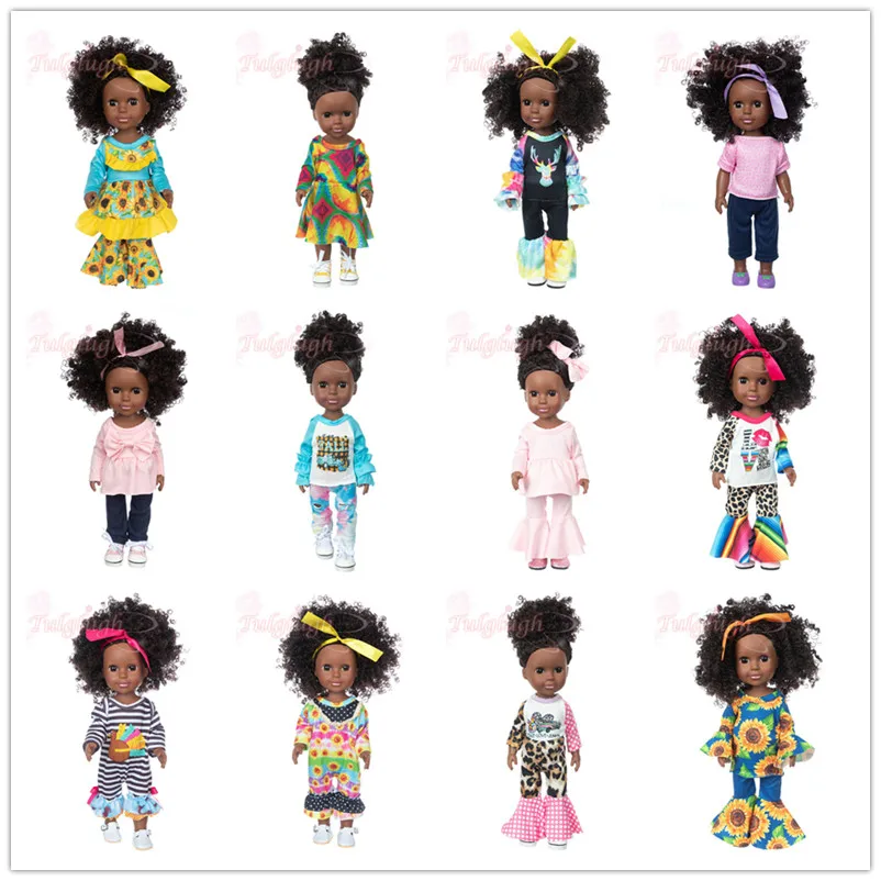 

Кукла с имитацией черной кожи для детей, сопровождающая игрушка, кукла-младенец в африканском стиле, кукла-рождение с взрывоопасной головой...