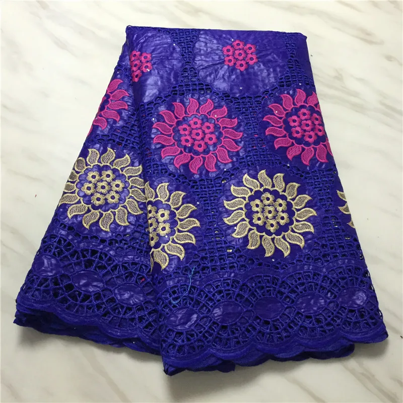 Нигерийский Хлопок Вышитая кружевная ткань 2020 высокое качество кружева Африка