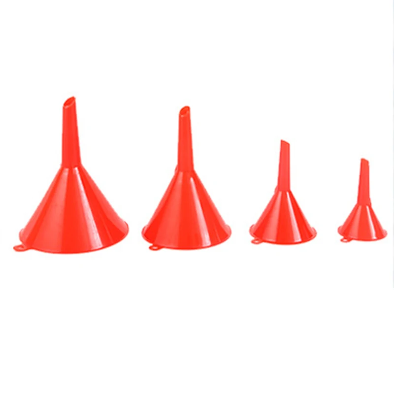 Набор из 4 воронок красного полипропилена простая портативная диагональная