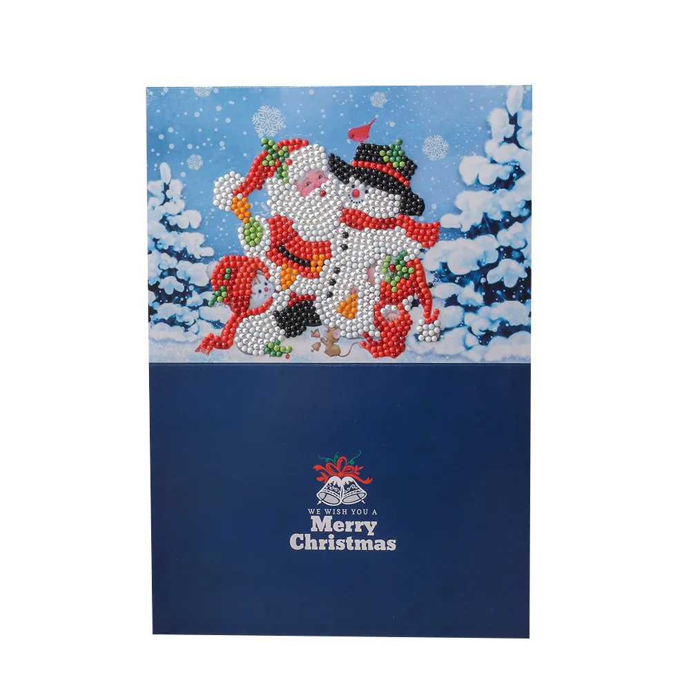 Экономичный DIY бриллиантовый рисунок Рождество Набор открыток новый год
