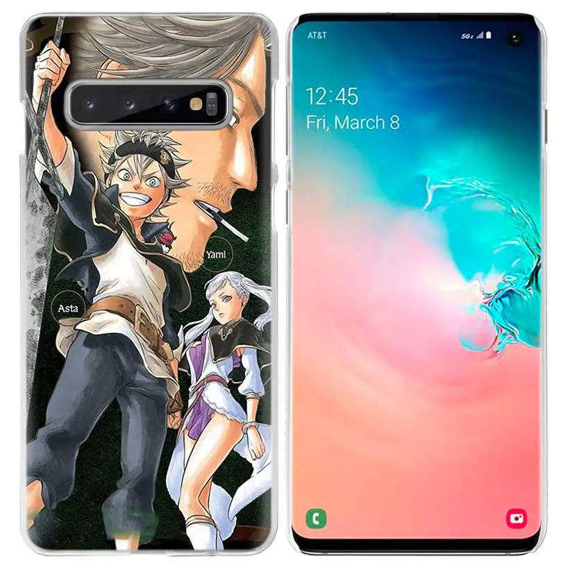 Аста черный клевер чехол для samsung Galaxy S10 5G S10e S9 S8 M40 M30 M20 M10 J4 J6 плюс J8 Note 8, 9, 10, аниме чехол для телефона pc - Цвет: 06