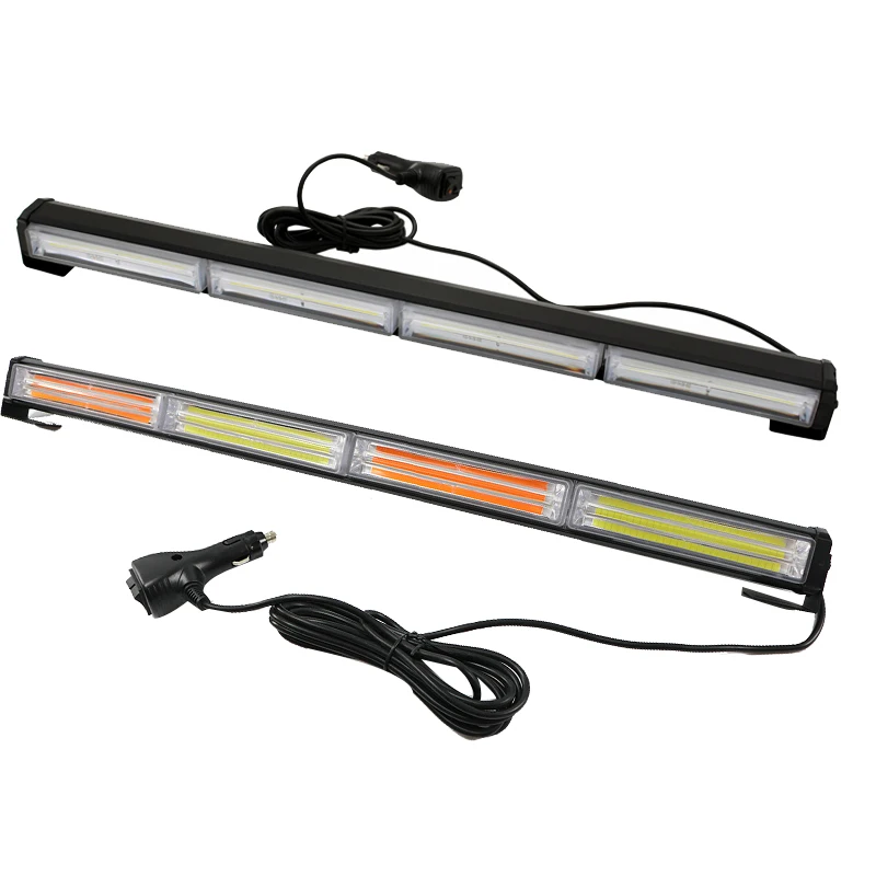 

HEHEMM 72W COB LED Light Strobe Warning Light Bar Emergency Beacon Vehicles Flash Lamp Amber White