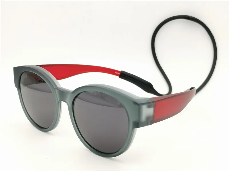 grey wine-black len 5803 подходит для путешествий и занятий спортом солнцезащитные очки с подвесными силиконовый шнур UV400 поляризованные анти-скольжения rectro fullim подходит более чем надевать очки - Цвет линз: grey wine-black len
